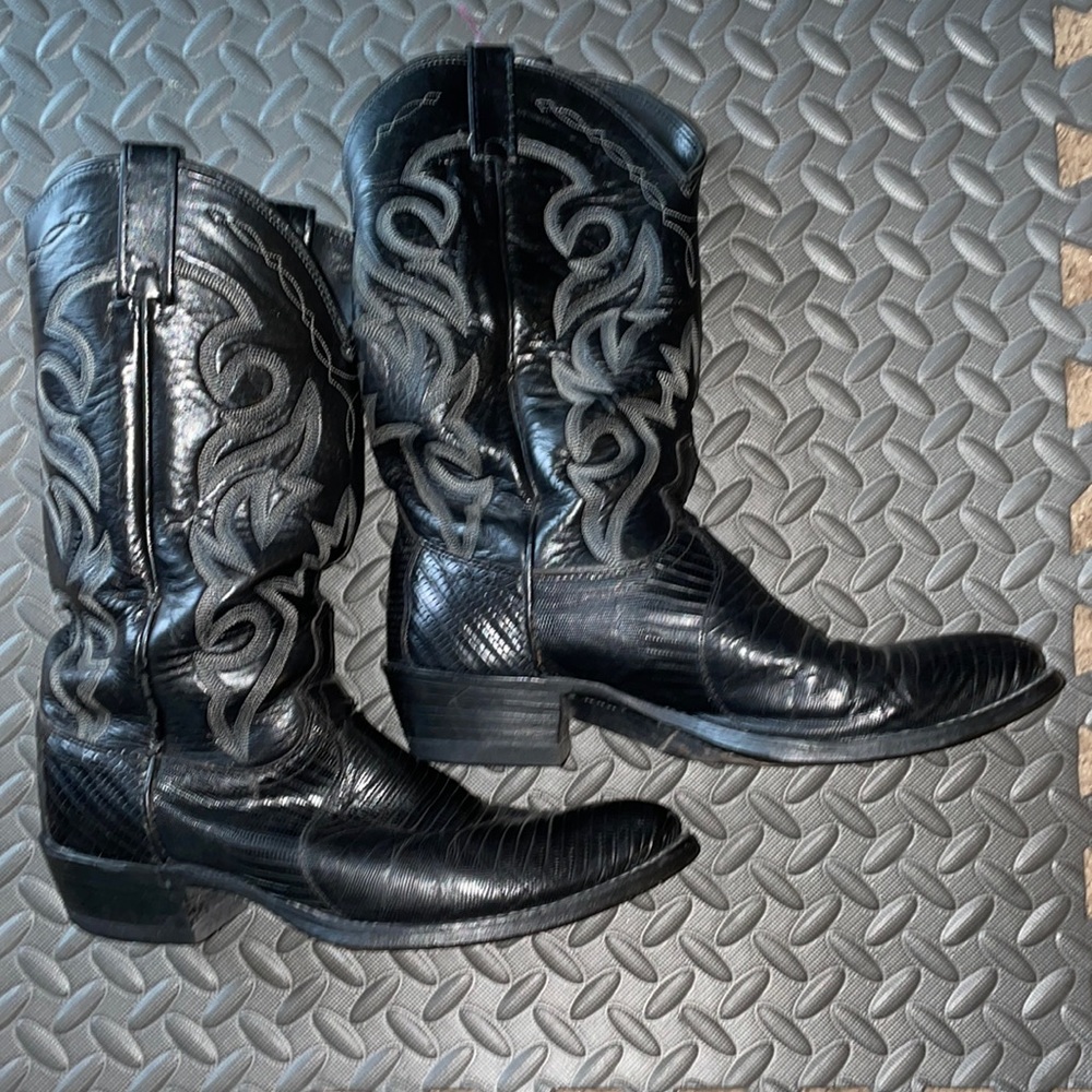 Vintage Dan Post Size 10d Restored Cowboy Boots